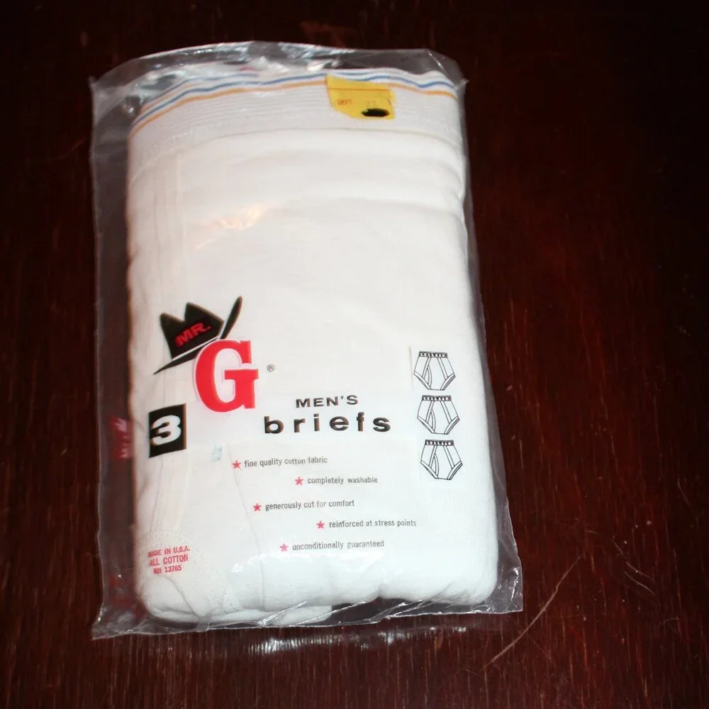 Mr G Men's Briefs - 3 Pair -Cotton - Picture 1 of 2